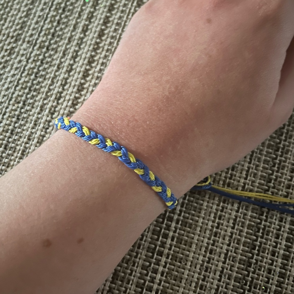 Stand with Ukraine bracelet